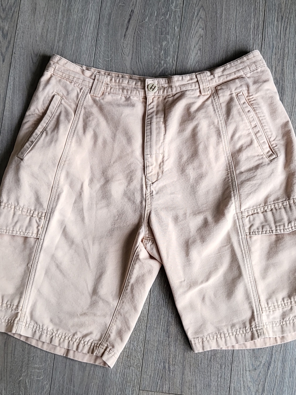 Jachs Men's Size 36 Light Peach Cargo Utility Shorts